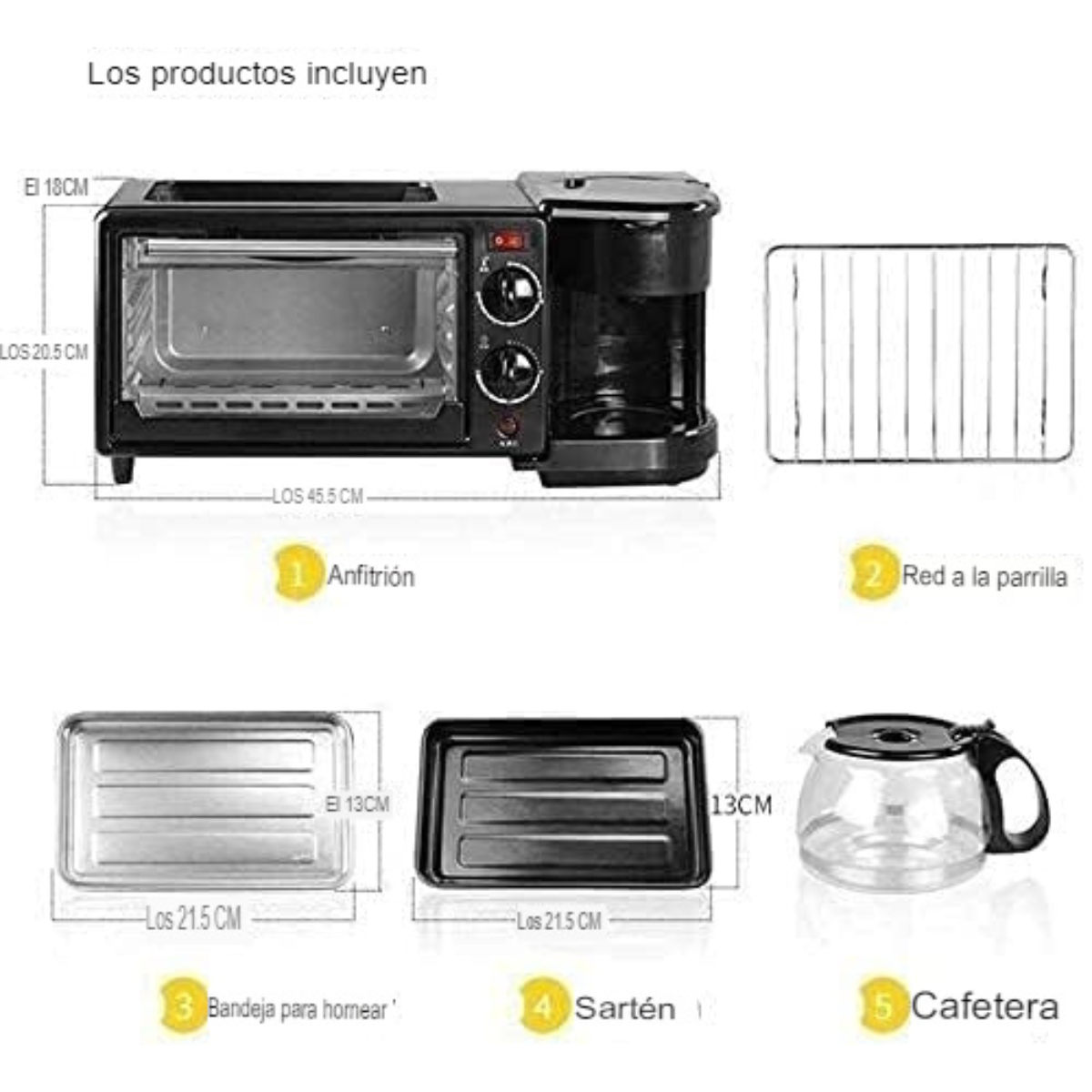 Kit de Horno Eléctrico-Cafetera-Plancha